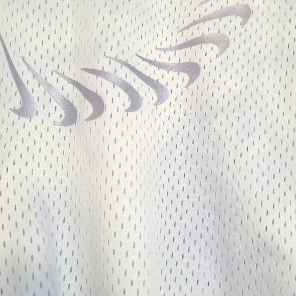 NIKE Sportswear Icon Clash Tie-Dye Short Sleeve Mesh Top w/Drawstring at Waist - Picture 9 of 12